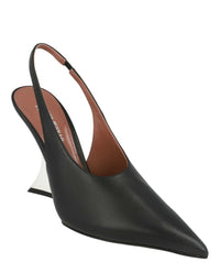 Paris Texas Womens Nina Slingback Wedge Heels