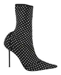 Paris Texas Womens Lidia Mesh Studded Ankle Boots