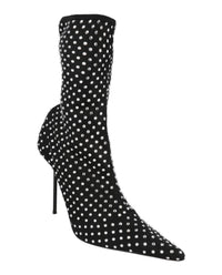 Paris Texas Womens Lidia Mesh Studded Ankle Boots