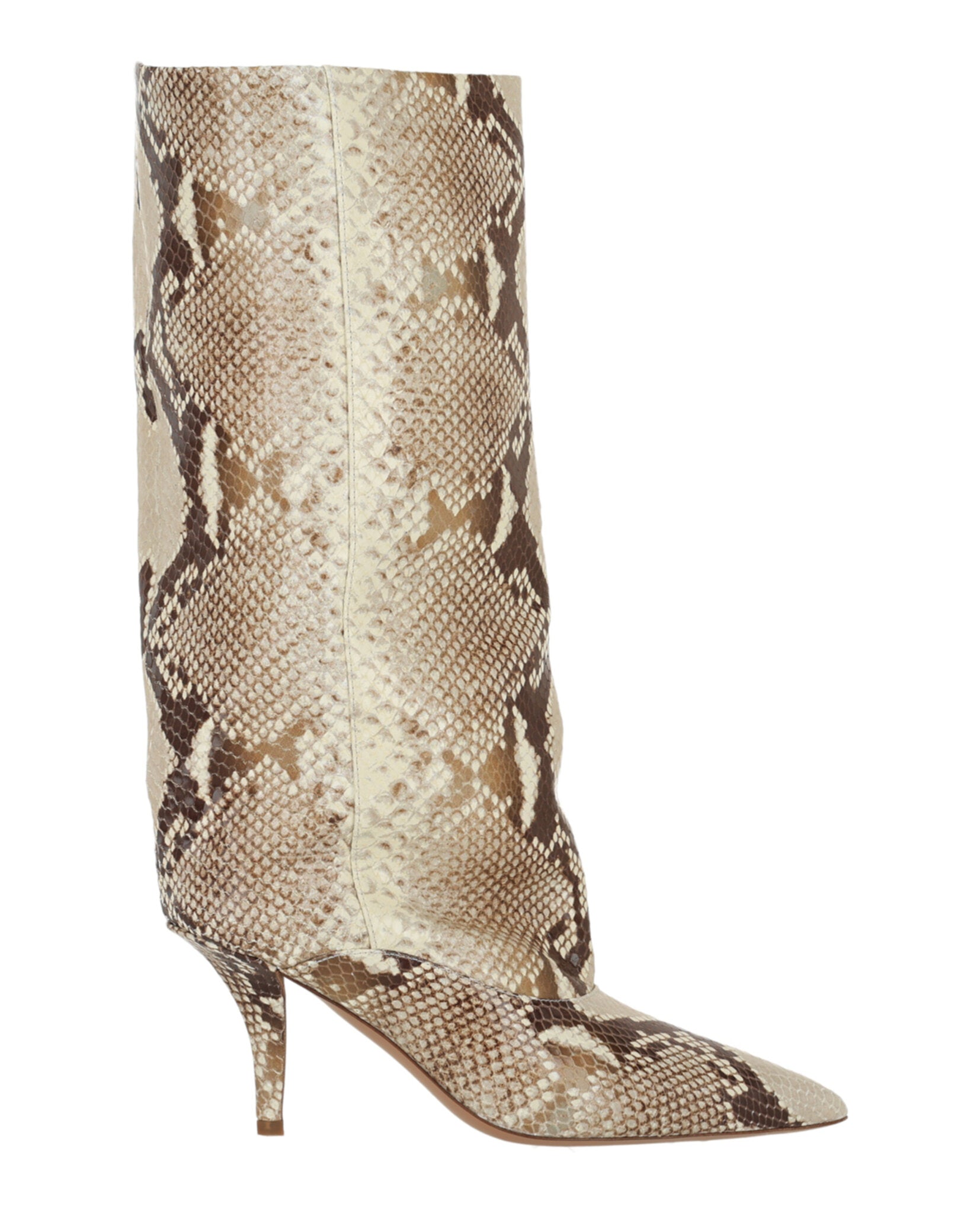 Paris Texas Womens Ines Printed Python Mid-Calf Boots