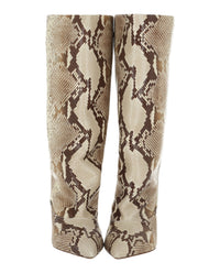 Paris Texas Womens Ines Printed Python Mid-Calf Boots