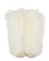 Paris Texas Womens Furry Mid-Calf Boots