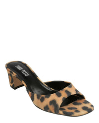 Paris Texas Womens Leopard Print Lara Mules