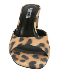 Paris Texas Womens Leopard Print Lara Mules