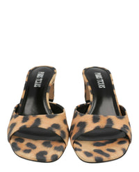 Paris Texas Womens Leopard Print Lara Mules