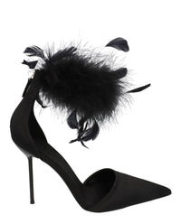 Paris Texas Womens Lidia Feather Pumps