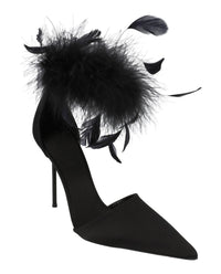 Paris Texas Womens Lidia Feather Pumps