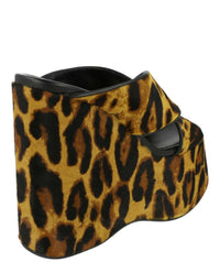 Paris Texas Womens Leopard Print Mara Mules