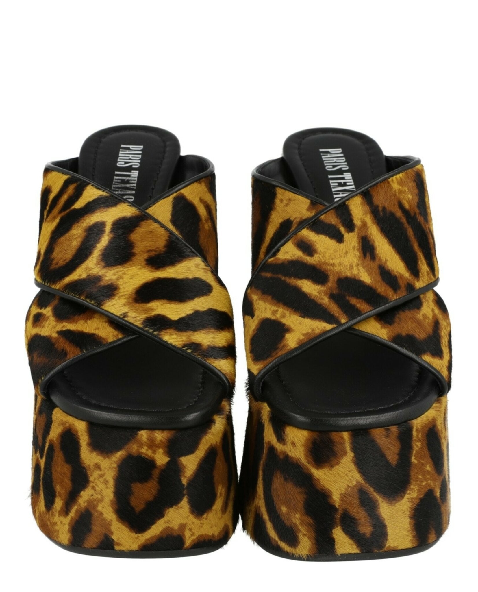 Paris Texas Womens Leopard Print Mara Mules