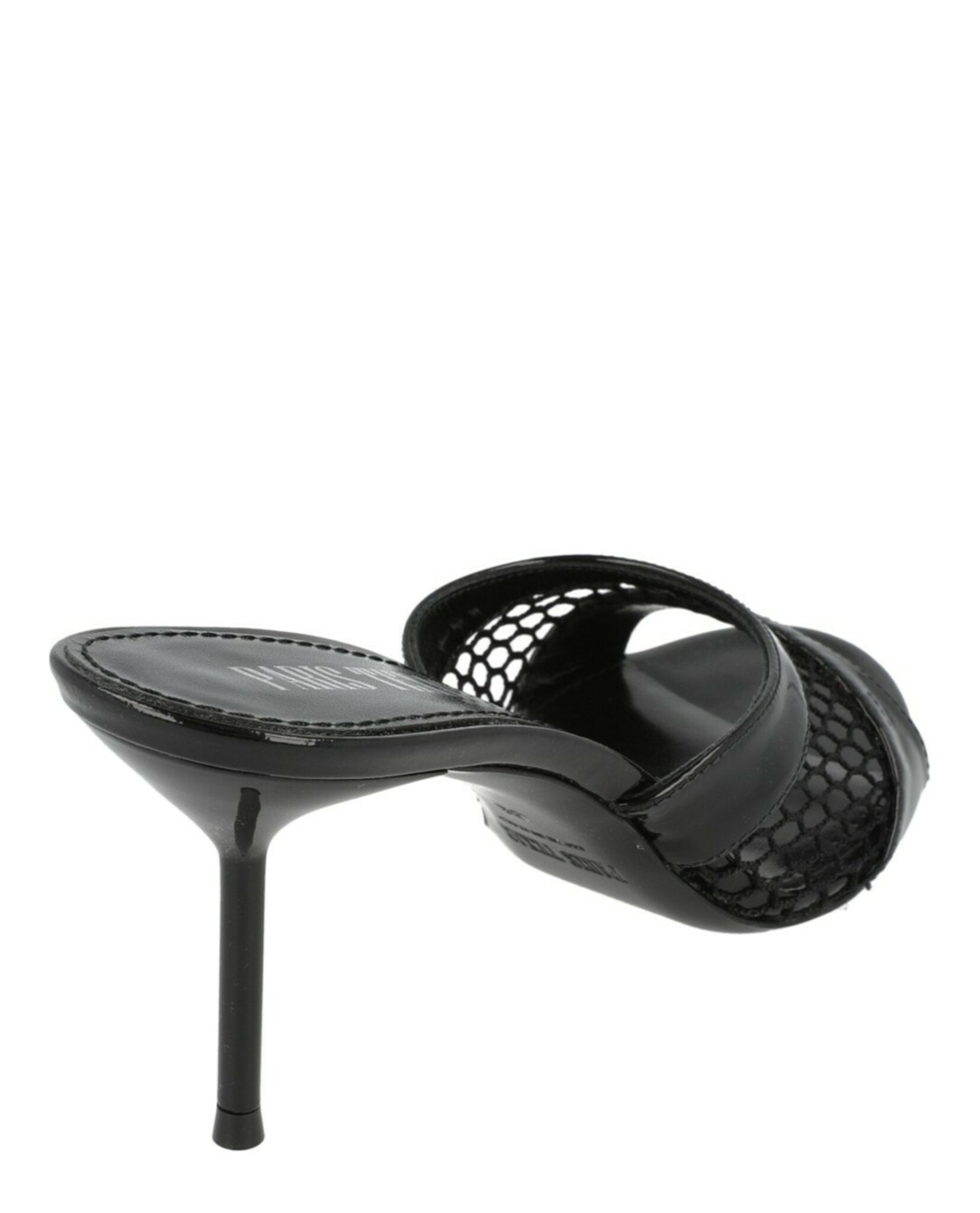 Paris Texas Womens Lidia Patent Leather And Mesh Mules