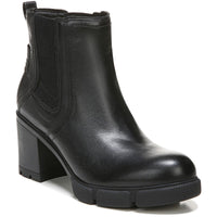 Mindy Womens Waterproof Leather Chelsea Boots Black