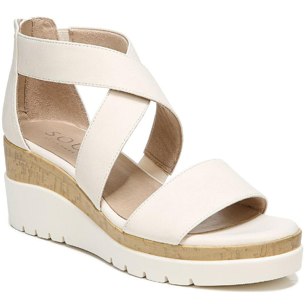 Good Times Womens Zipper Comfort Wedge Sandals