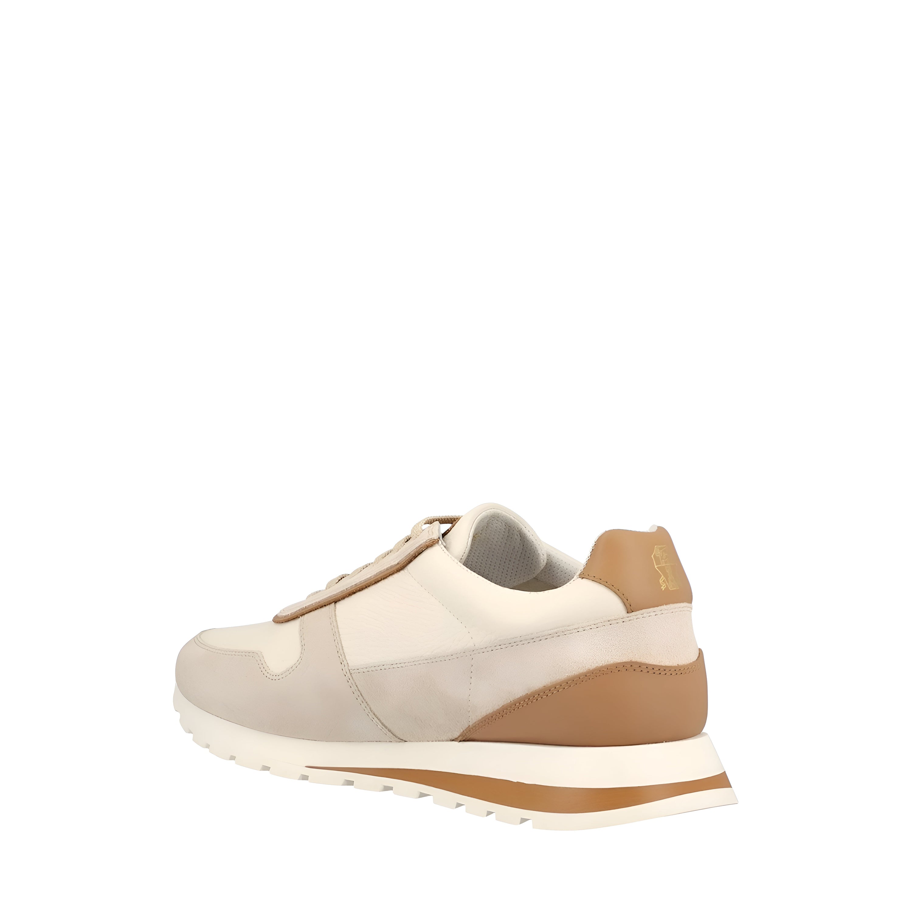 Brunello Cucinelli Mens Sneakers In Brown and White