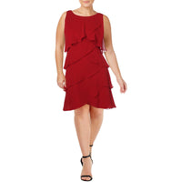 Womens Chiffon Sleeveless Cocktail And Party Dress