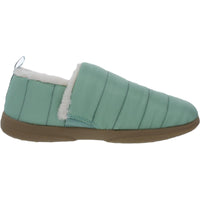 Tranquil Womens Nylon Faux Fur Lined Loafer Slippers