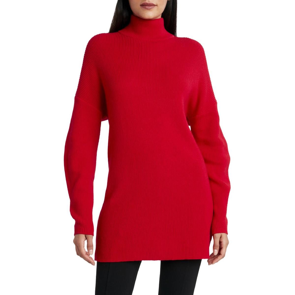 Womens Knit Ribbed Sweaterdress