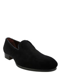 Brioni Mens Velvet Lounge Loafers