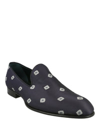 Brioni Mens Geo Print Evening Loafers
