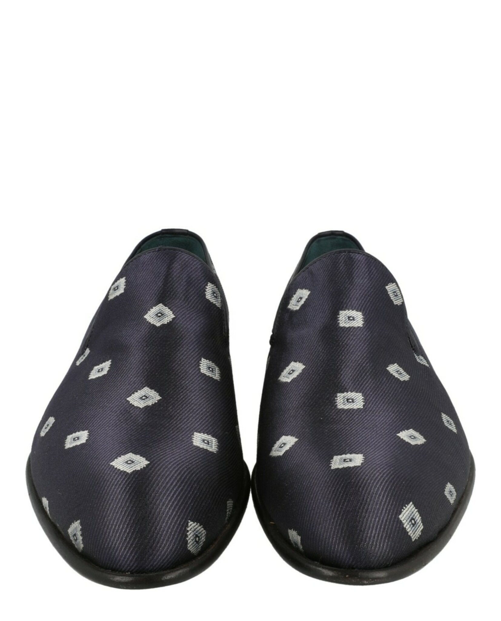 Brioni Mens Geo Print Evening Loafers