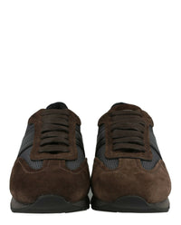 Brioni Mens Woven Runner Sneakers