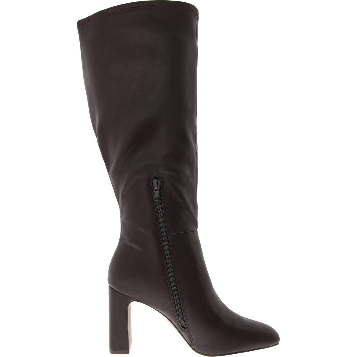 Wise Womens Wide Calf Faux Leather Knee-High Boots
