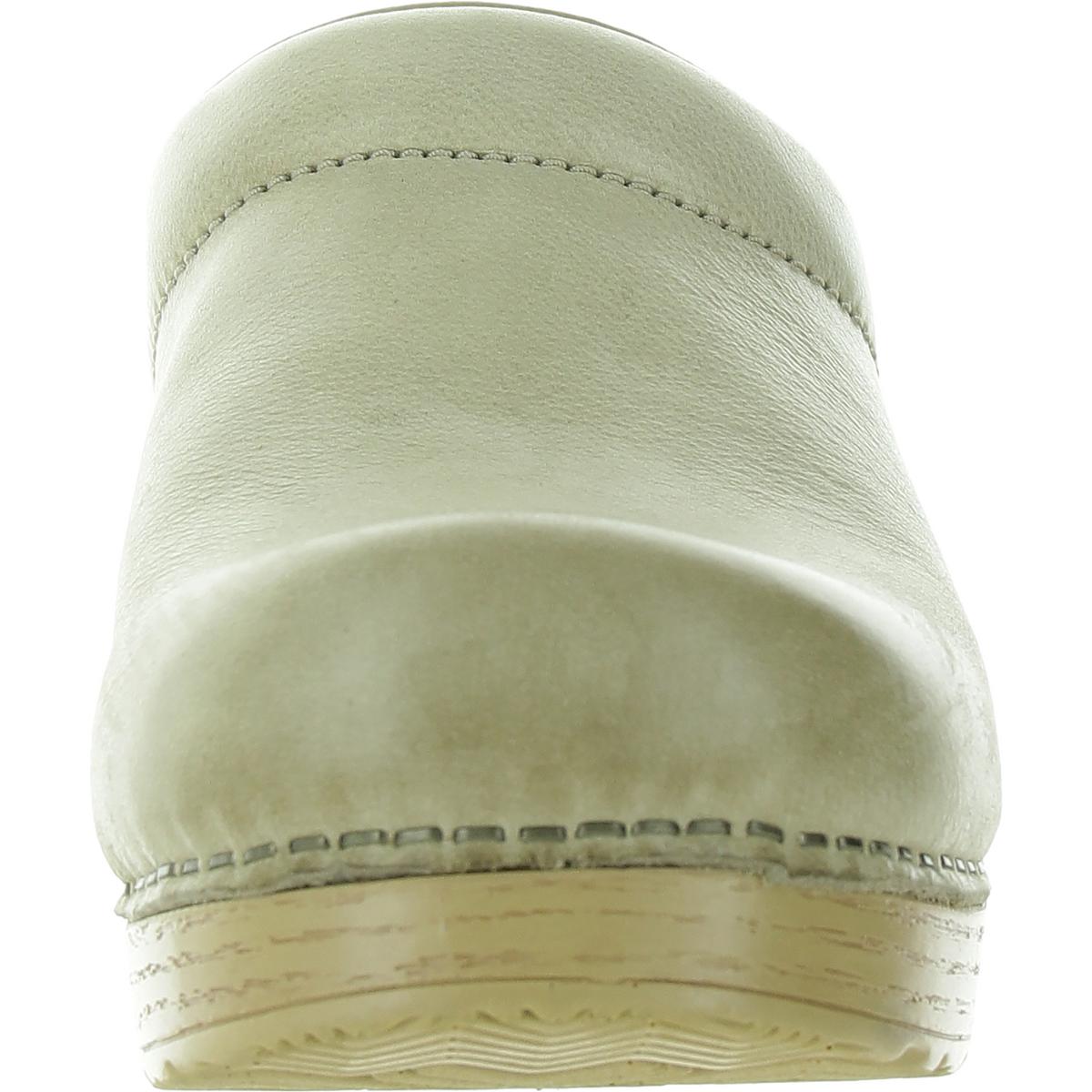 Womens Solid Leather Clogs
