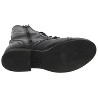 Troopa Womens Leather Lace Up Combat Boots