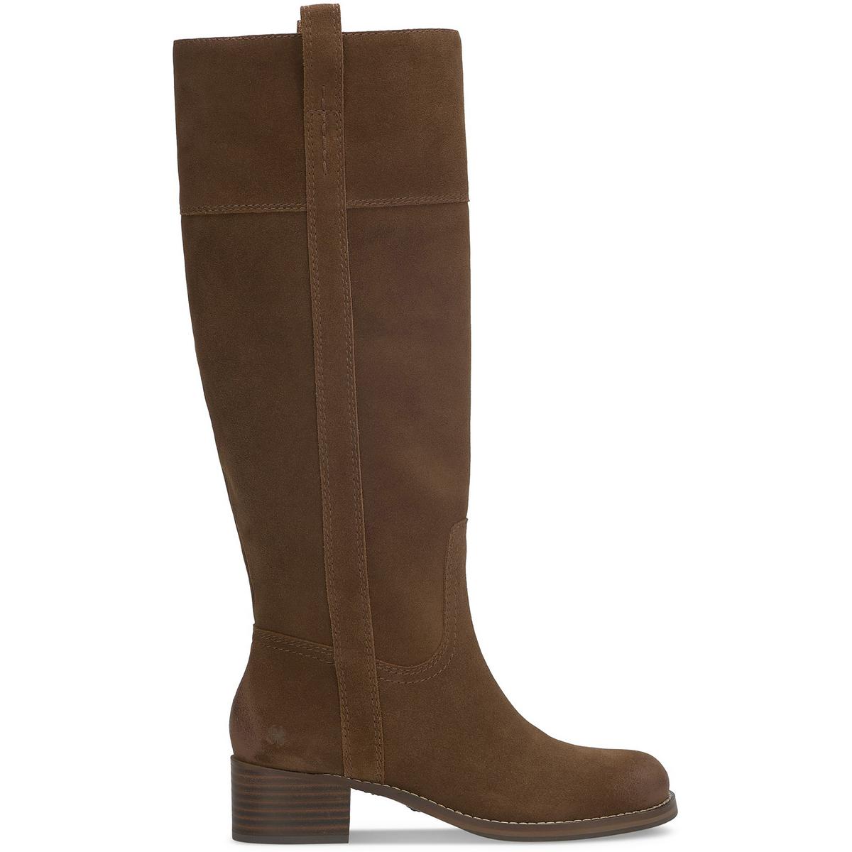 Womens Extra Wide Calf Leather Knee-High Boots