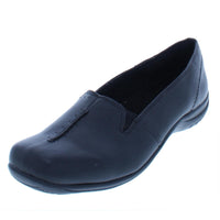 Purpose Womens Faux Leather Loafers Black