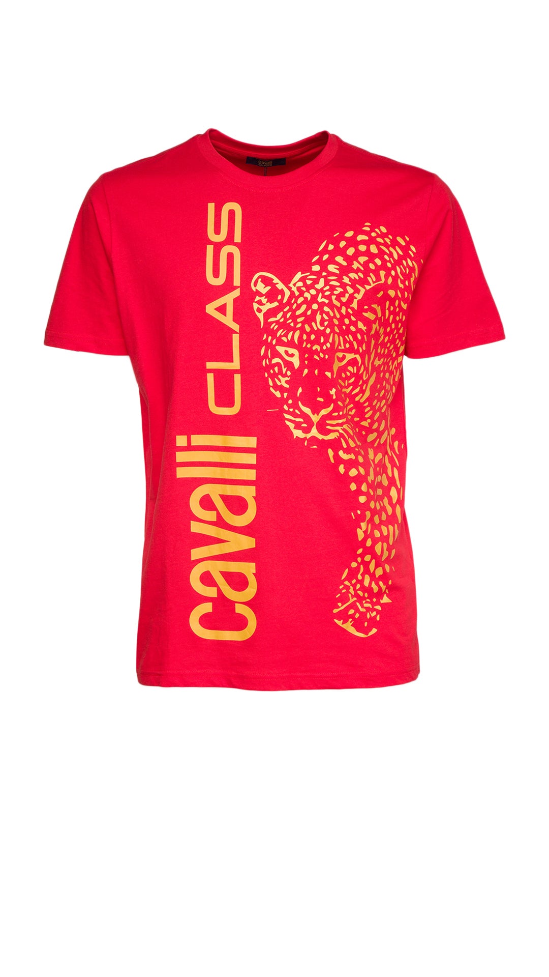 Cavalli Class Signature Leopard Print Fashion T-Shirt-