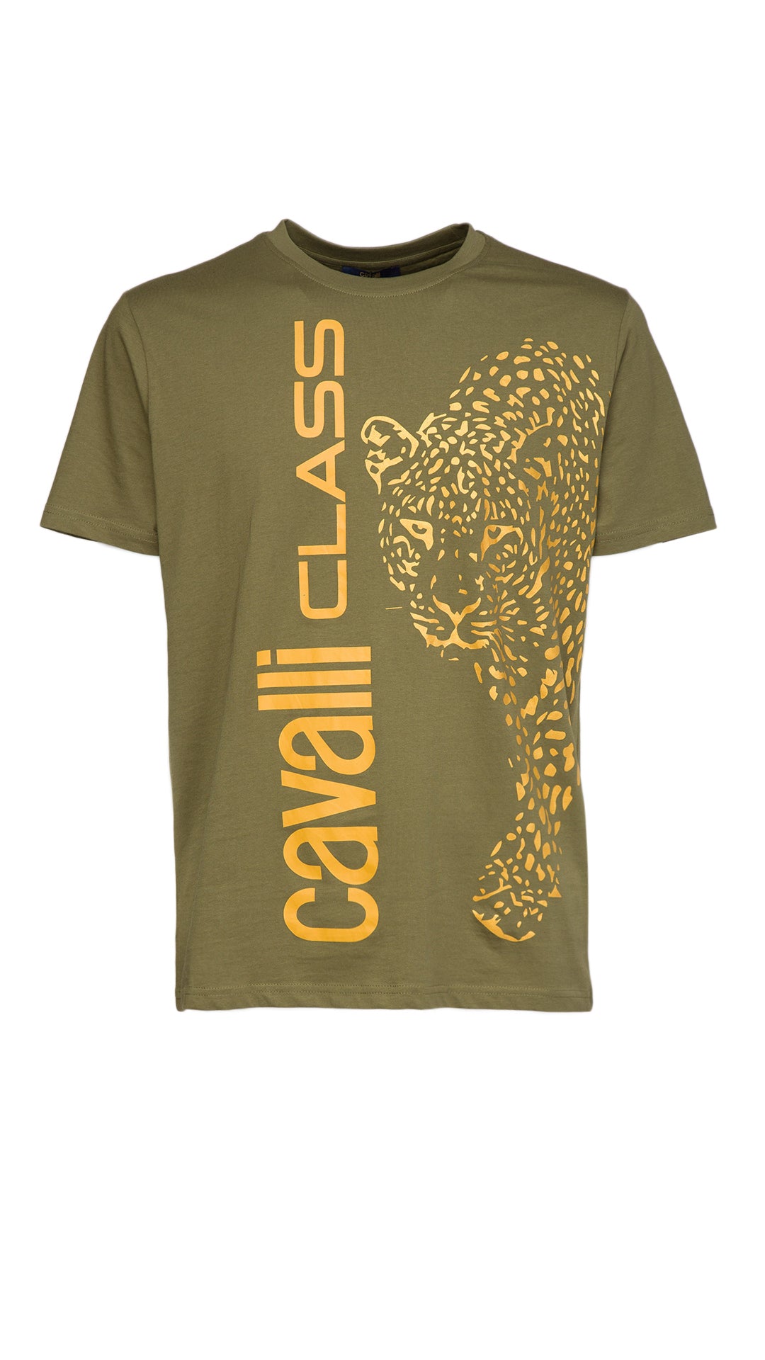 Cavalli Class Signature Leopard Print Fashion T-Shirt-