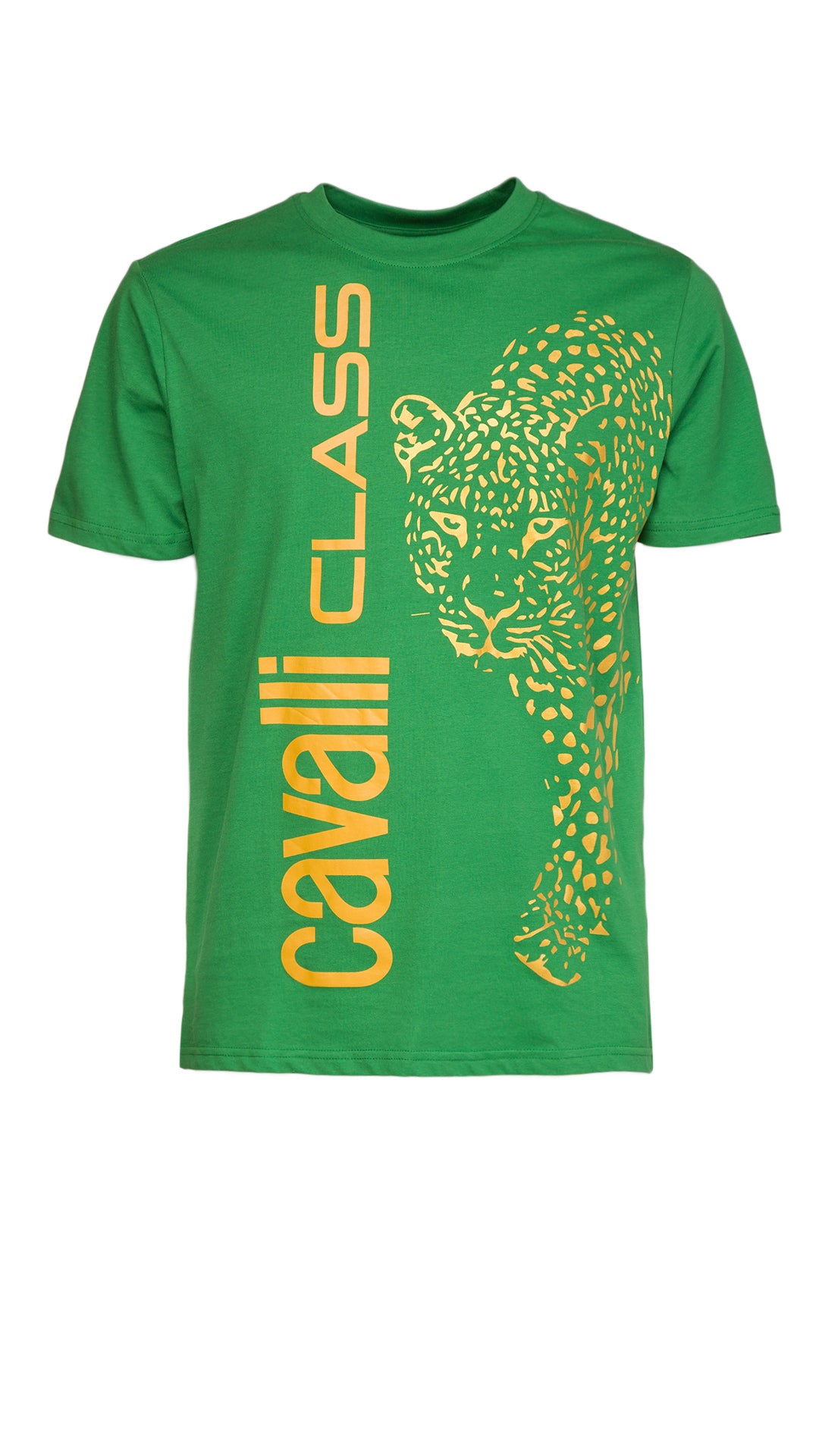 Cavalli Class Signature Leopard Print Fashion T-Shirt-