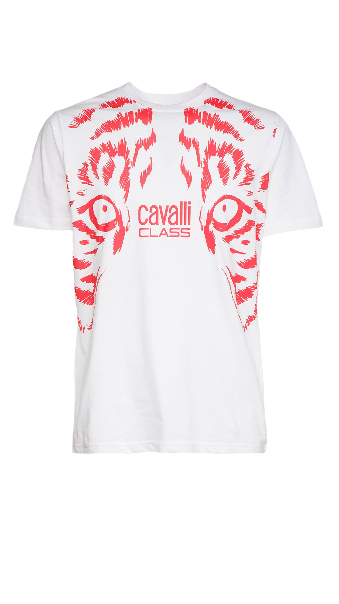 Cavalli Class Tiger Eyes Print Fashion T-Shirt-