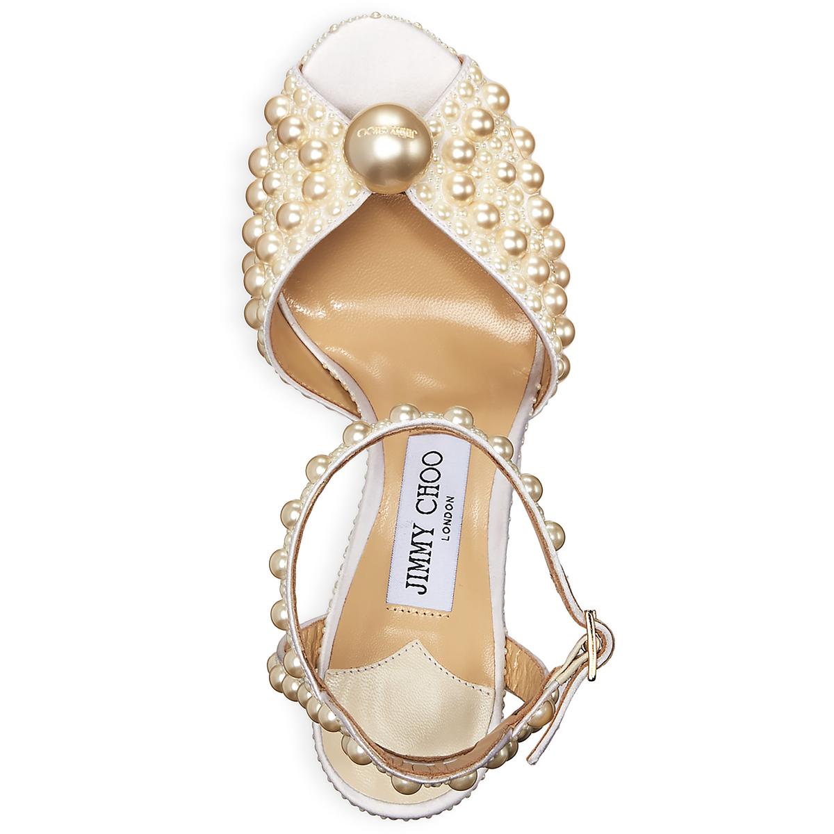 Sacaria 100 Womens Sating Peep Toe Block Heel
