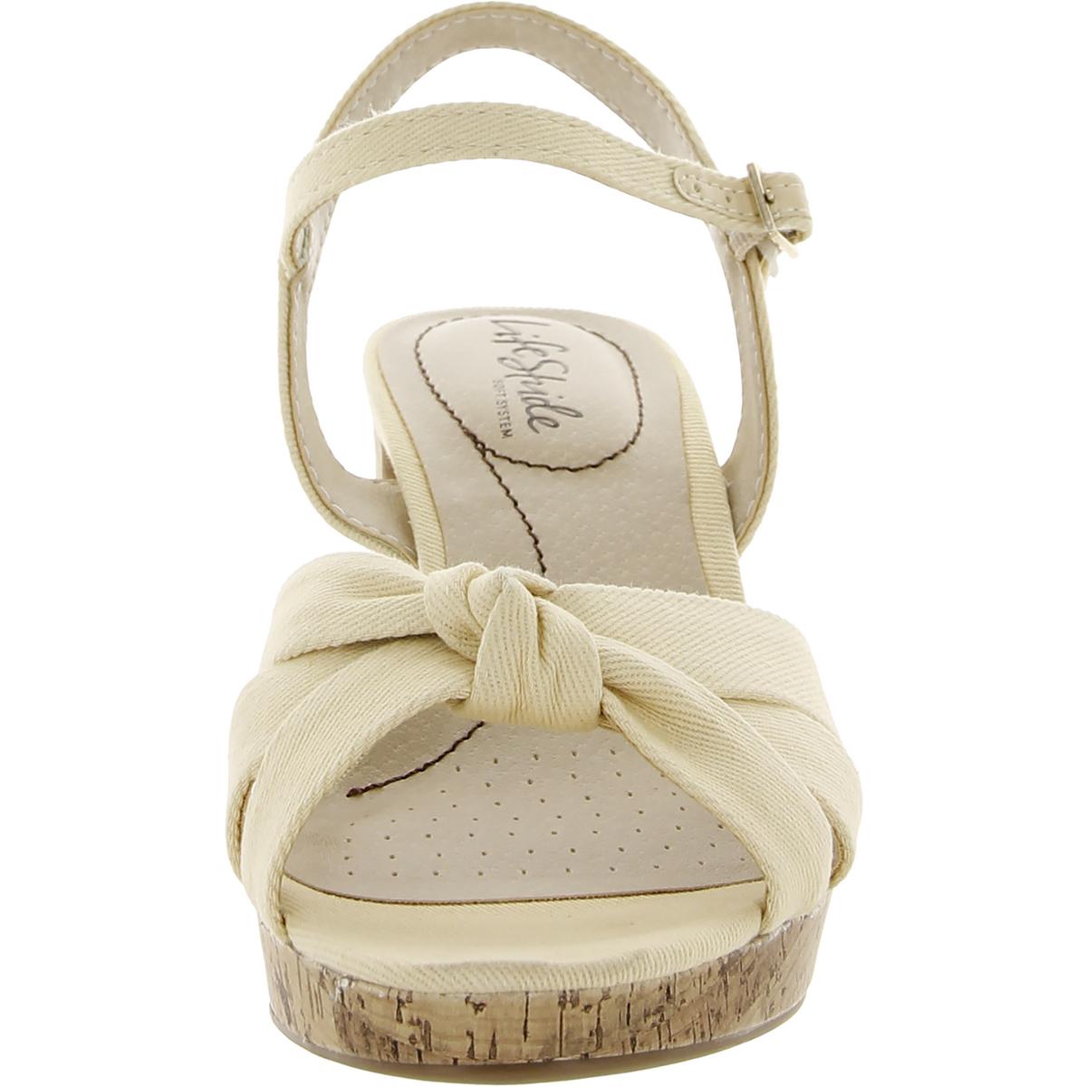 Lucky Womens Knot-Front Slingback Sandals