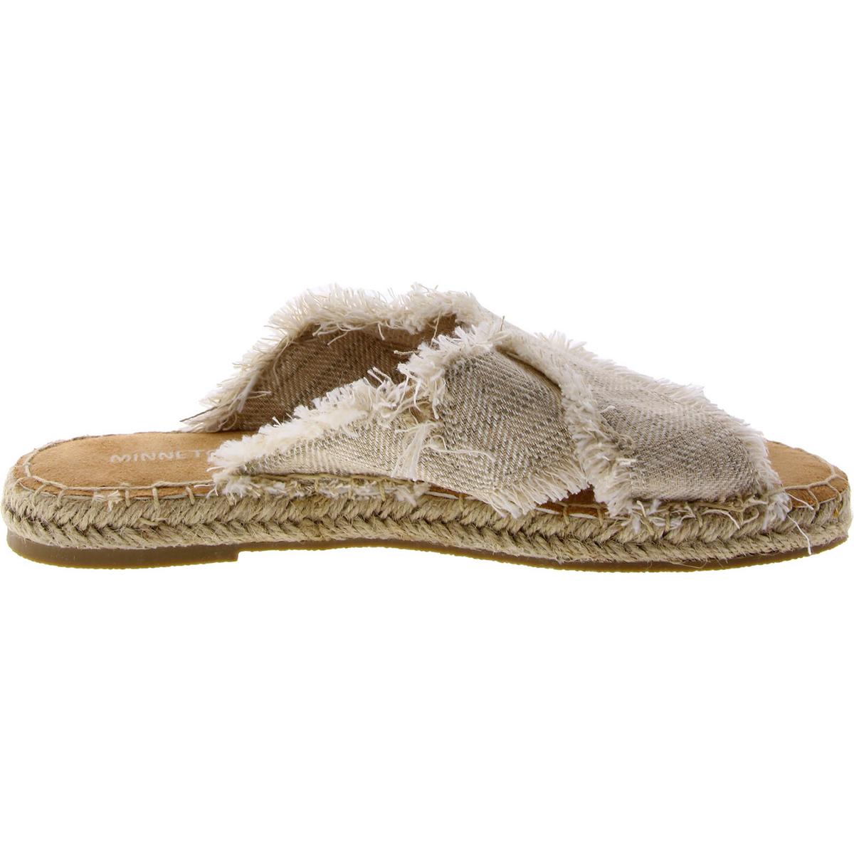 Pepper Womens Slip-On Fringe Slide Sandals