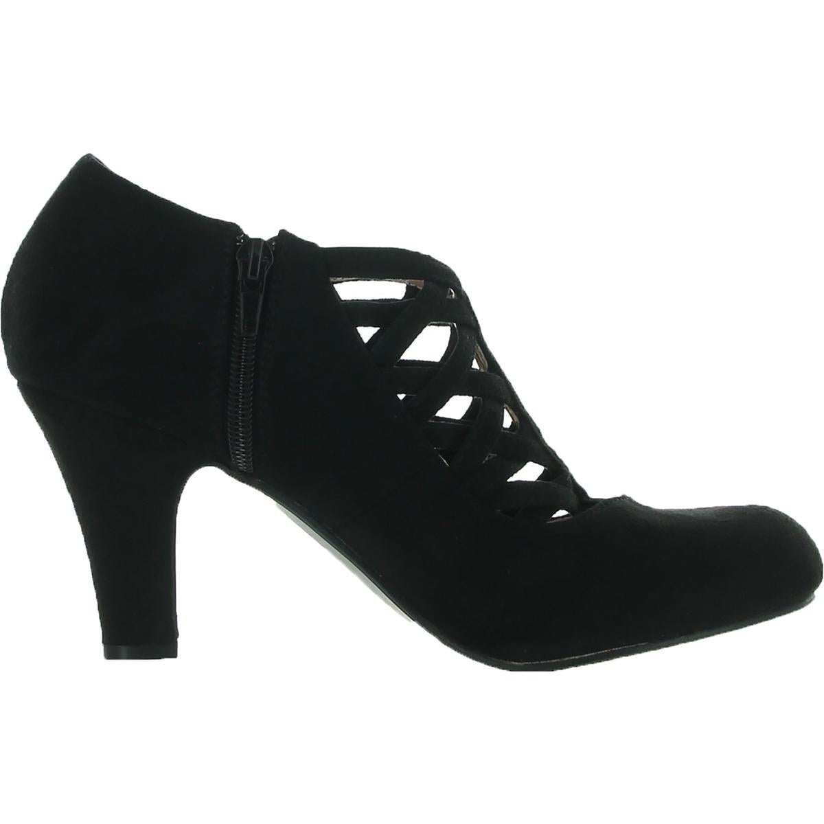Piper Womens Faux Suede Cut-Out Shooties