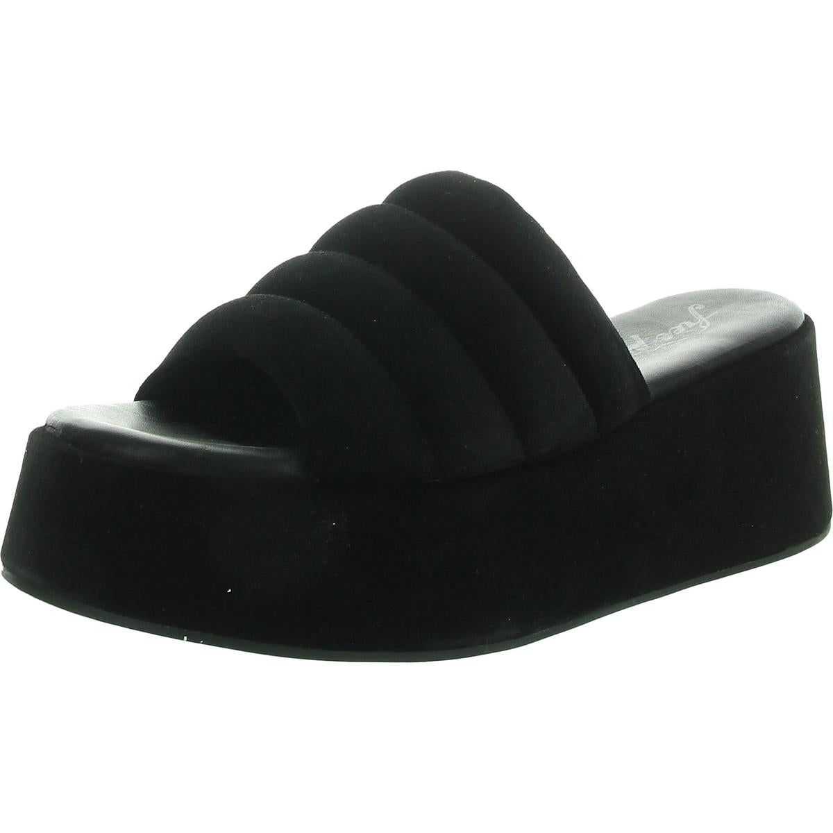 Womens Solid Platform Sandals