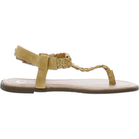 Womens Buckle Casual T-Strap Sandals