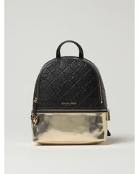 Michael Kors Rhea Metallic Logo Backpack Kids Black Duffel Bags