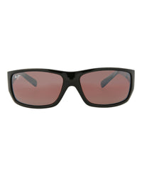 Maui Jim Unisex Shield/Wrap Black Black Rose Fashion Designer Eyewear