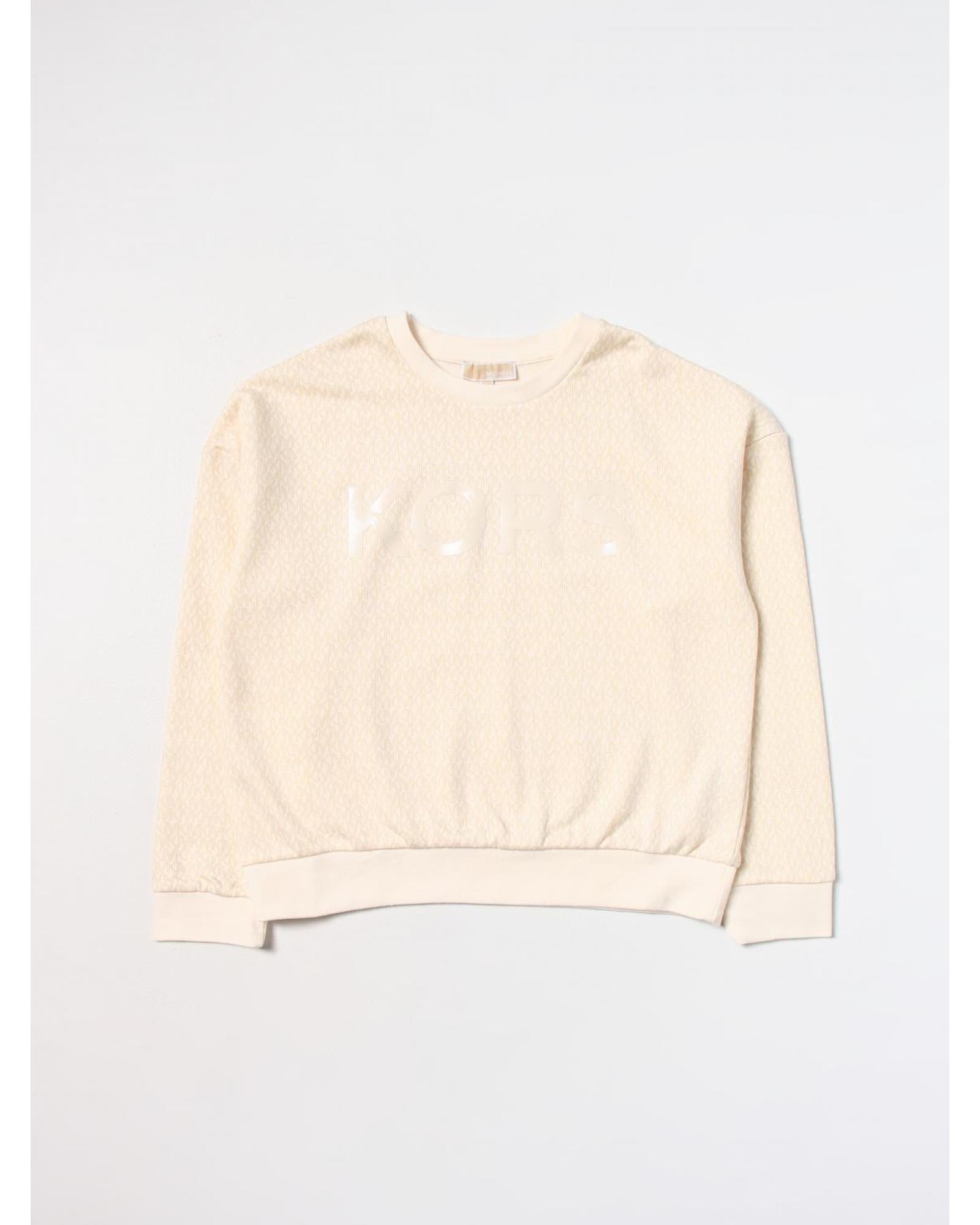 Michael Kors MK Logo Knit Pullover Sweater Kids Beige