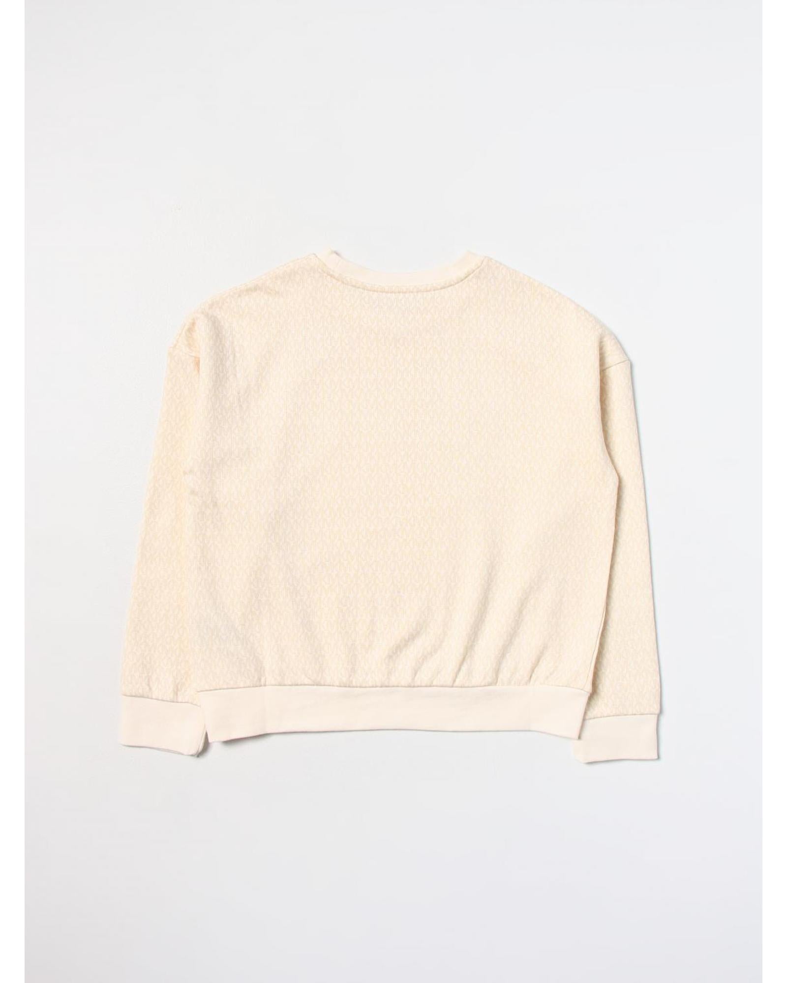 Michael Kors MK Logo Knit Pullover Sweater Kids Beige