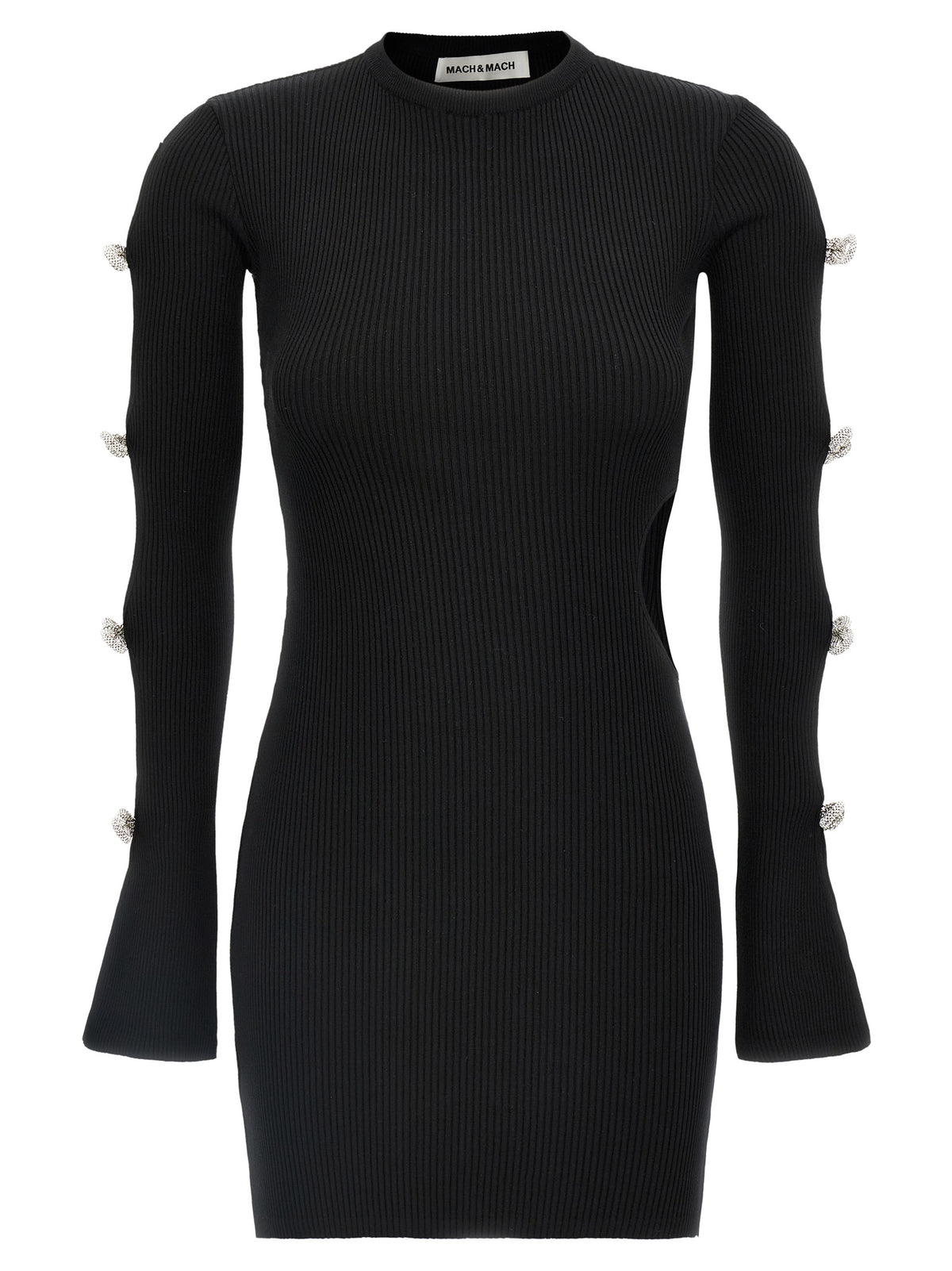 Mach & Mach Women 'Cut-Out Crystal Bow' Dress