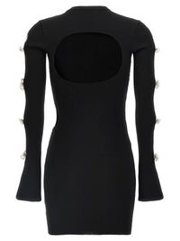 Mach & Mach Women 'Cut-Out Crystal Bow' Dress