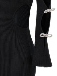 Mach & Mach Women 'Cut-Out Crystal Bow' Dress