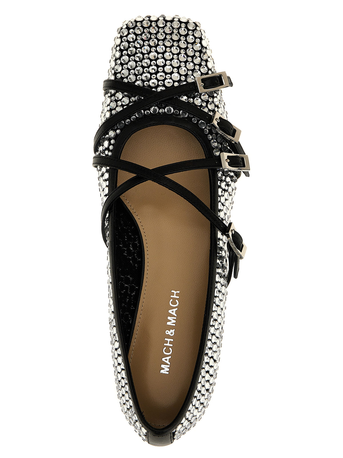 Mach & Mach Women 'Crystal Net' Ballet Flats