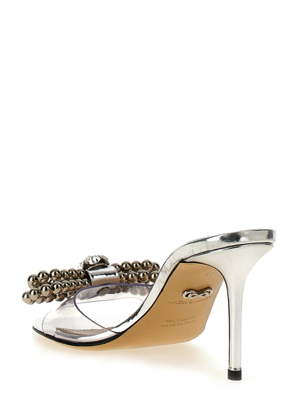 MACH & MACH Mach & Mach Women 'Stud Bow' Sandals