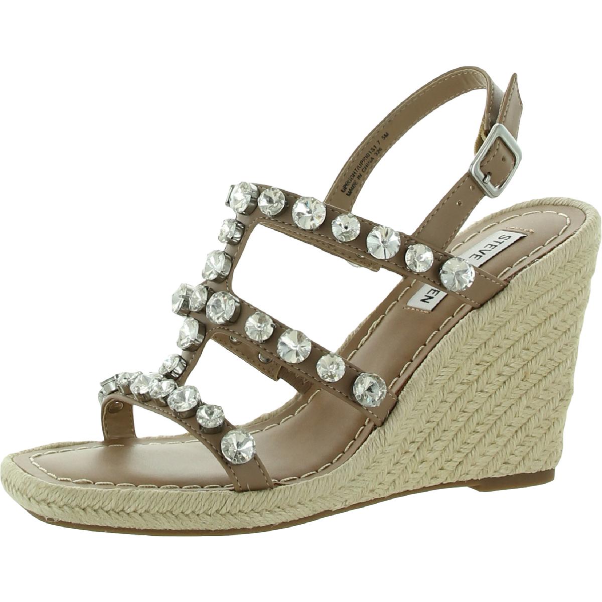 Upright Womens Rhinestone Slingback Espadrilles Tan