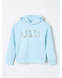 Michael Kors Girls Hoodie MK Logo Sweatshirt Kids Sky Sweaters